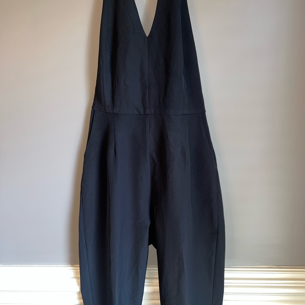 LAVISH ALICE Keyhole High Neck Deep Plunge Jumpsuit Sz 6 - Picture 5 of 13